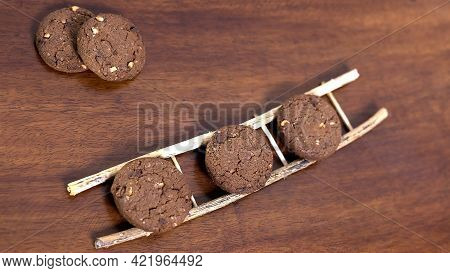 Home Made Chacolate Cookies Was Shot In Evening When I Was Having A Coffee. The Taste Was Literally 
