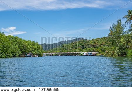 Klong Chao River On Koh Kood Island At Trat Thailand.koh Kood, Also Known As Ko Kut, Is An Island In