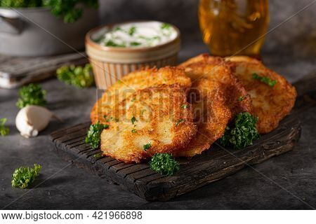 Original Latkes With Garlic