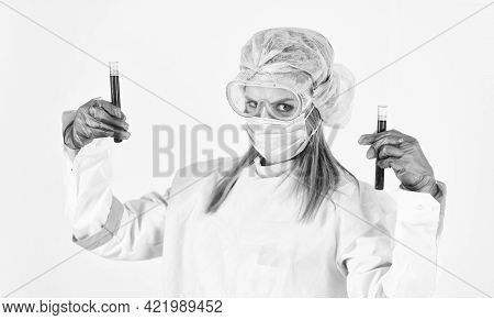 Coronavirus Vaccine. Molecular Methods Leverage Polymerase Chain Reaction. Test Tubes Blood Samples.