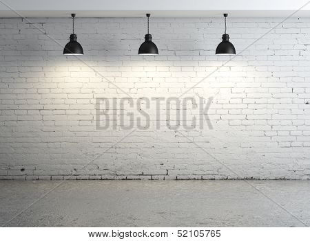 Room With Ceiling Lamp
