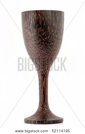 Glass wine is made from wood .