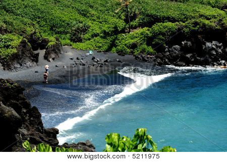 Black Sand Beach Güney Maui
