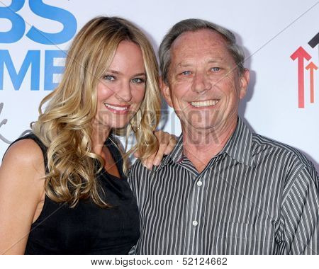 LOS ANGELES - OCT 8:  Sharon Case, father Jim Case at the CBS Daytime After Dark Event at Comedy Store on October 8, 2013 in West Hollywood, CA