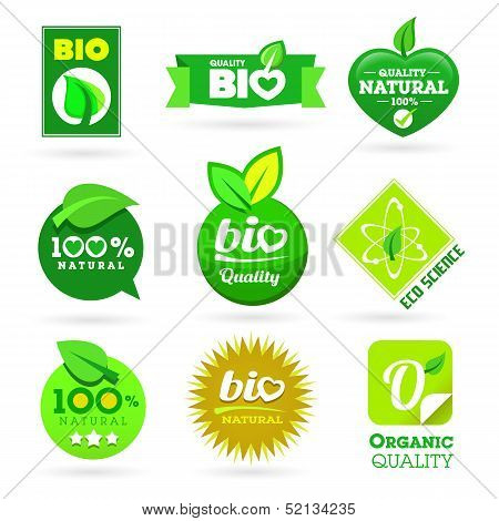 Bio - Eco - Natural Icon Set