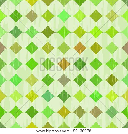 Diamonds Green Grunge Seamless Background