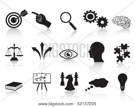 Strategie concepten Icons Set