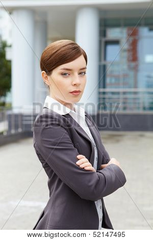 Businesswoman. Arms Crossed.