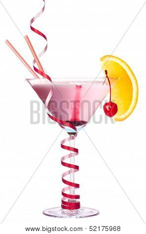 alcoholic cocktail with christmas decoraion