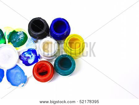 Bottles Of Poster Paints