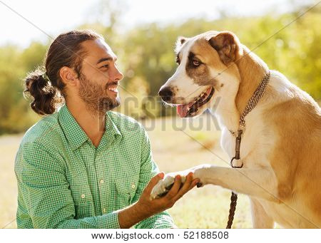 Man and dog