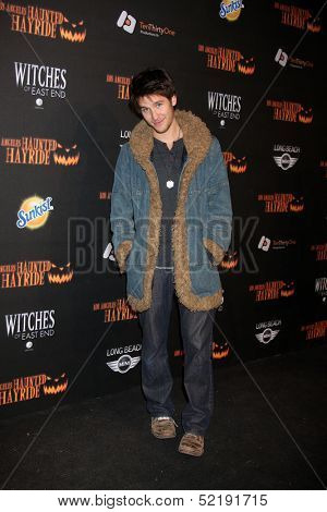 LOS ANGELES - OCT 10:  Devon Werkheiser at the 8th Annual LA Haunted Hayride Premiere Night at Griffith Park on October 10, 2013 in Los Angeles, CA