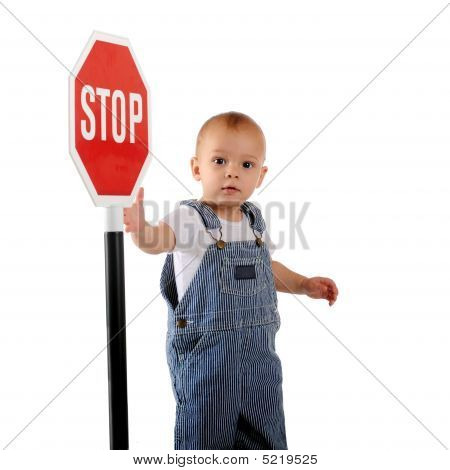 Stop-Schild baby