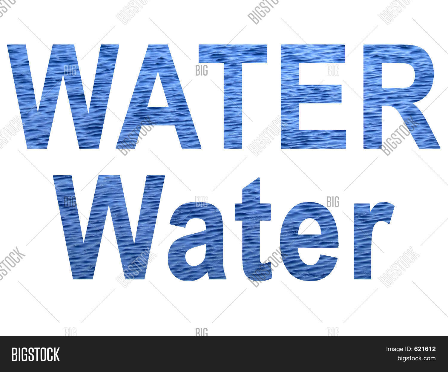 Water Bubble Letters