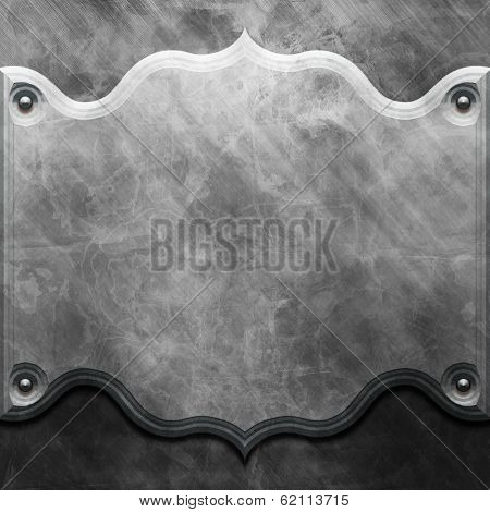 Vintge Metal name plate