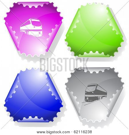 Train. Raster sticker. Vector version is in my portfolio.