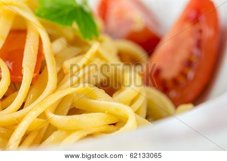 Italian Pasta With Tomato And Basil