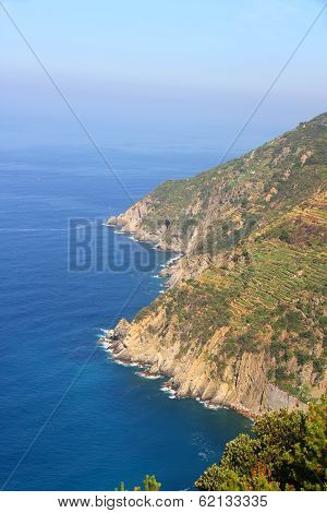 View On The Coast Of Cinque Terre
