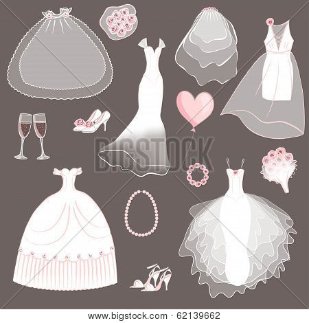 wedding dresses set