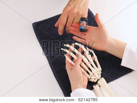 Hand Surgeon Explaining A Patient His Injury