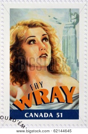 CANADA - CIRCA 2006: A stamp printed in Canada shows Fay Wray