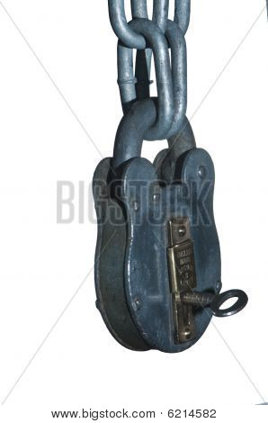 Old English Padlock And Chain