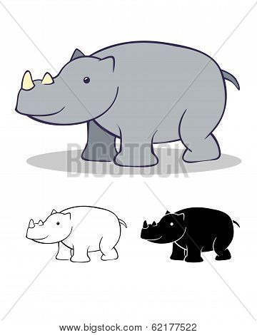 Rhinoceros cartoon