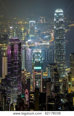Hong Kong Harbour at sunset