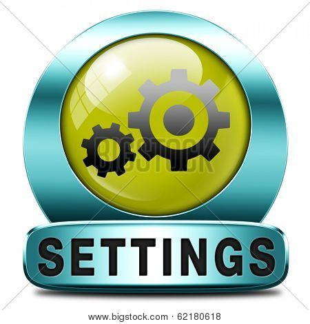 settings Cogwheel gear mechanism change or reset button default setting icon 