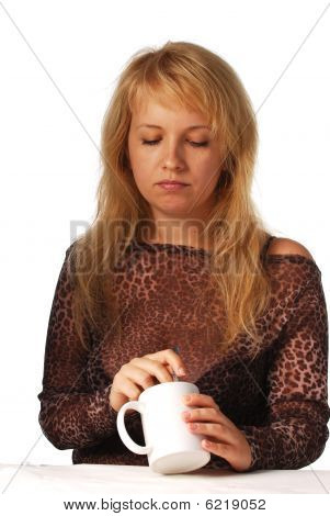 dívka s cup
