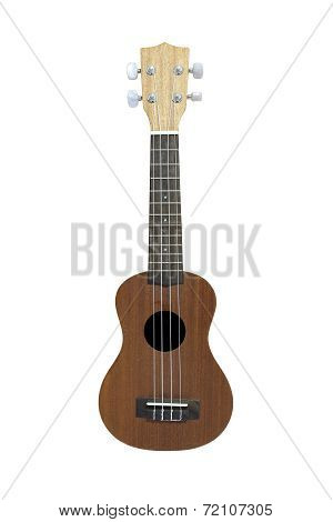 Ukulele Guitar Isolated On White Background