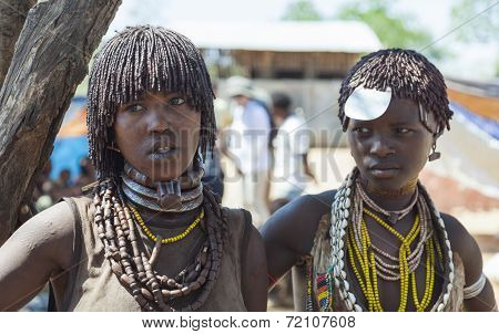 Hamar Women Sellers At Village Market.