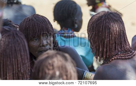 Hamar Women At Village Market.