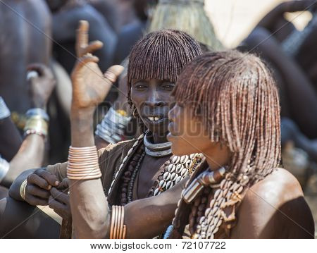 Hamar Women At Village Market.