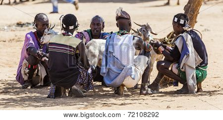 Hamar Man At Village Market.