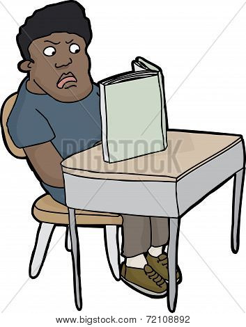 Angry Student Reading