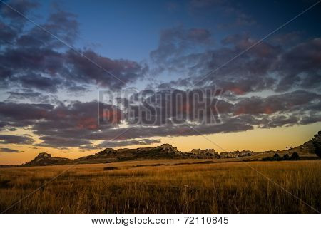 Sunrise in Park National Isalo