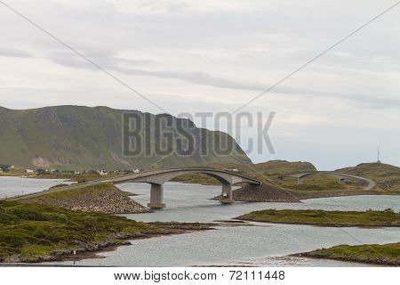 Bridges Between Lofoten Islands, Norway