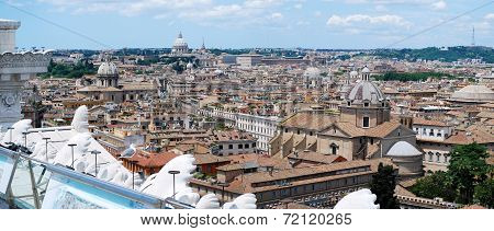Rome Aerial View From Vittorio Emanuele Monument