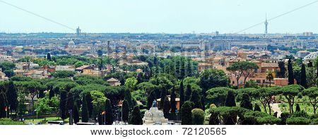 Rome Aerial View From Vittorio Emanuele Monument