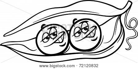 Like Two Peas In A Pod Coloring Page