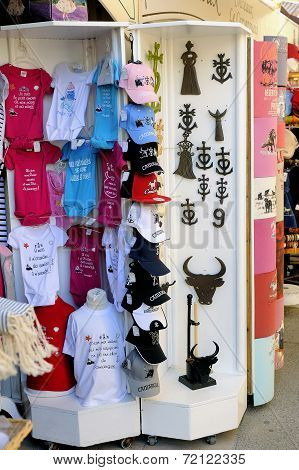 Shop Fun Memories In A Pedestrian Street Of Saintes-maries-de-la-mer