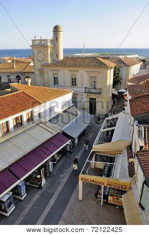 A Pedestrian Street Of Saintes-maries-de-la-mer