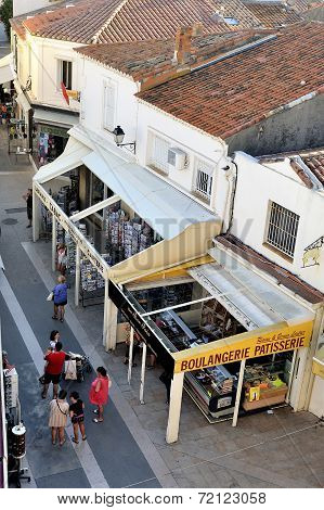 A Pedestrian Street Of Saintes-maries-de-la-mer