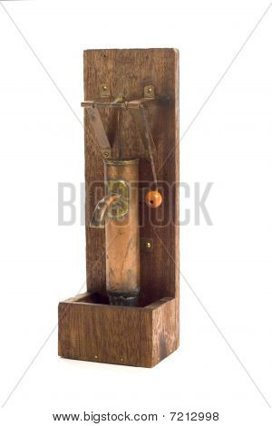 vintage miniature wooden water pump