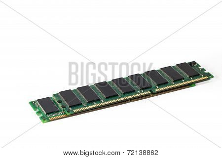 A Shot Of Two Ddr Ram Sticks Isolated On White