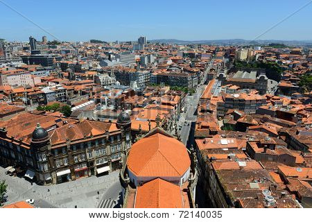 Porto Old City aerial view, Portugal