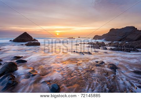 Sandymouth Cornwall England