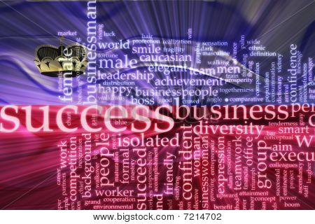 Bandiera di successo ondulate Lichenstein