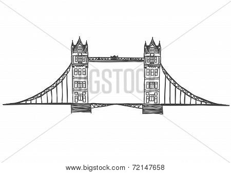 tower bridge vector